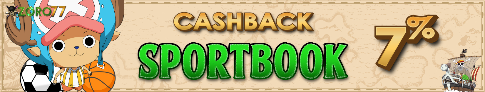 CASHBACK SPORTBOOK 7%